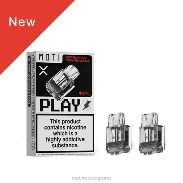 MOTI Vape España - MOTI Play cápsula de 1,00 ohmios recargable 1 PC FB2F121