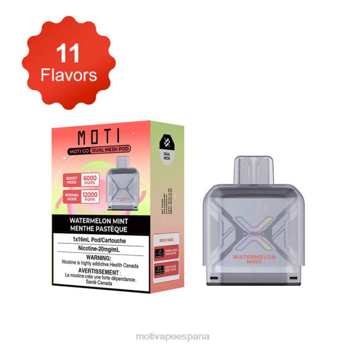 MOTI Vape España - MOTI Go Pro vaina desechable menta fresca FB2F91