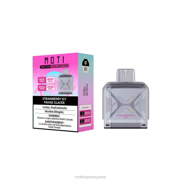 MOTI Vape Recargable España - MOTI Go Pro vaina desechable fresa helada FB2F95