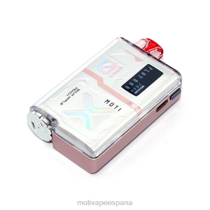 MOTI Precio España - MOTI Play Bar 7500 vaporizadores desechables (5%, 7500 inhalaciones) melocotón de manzana agria FB2F56