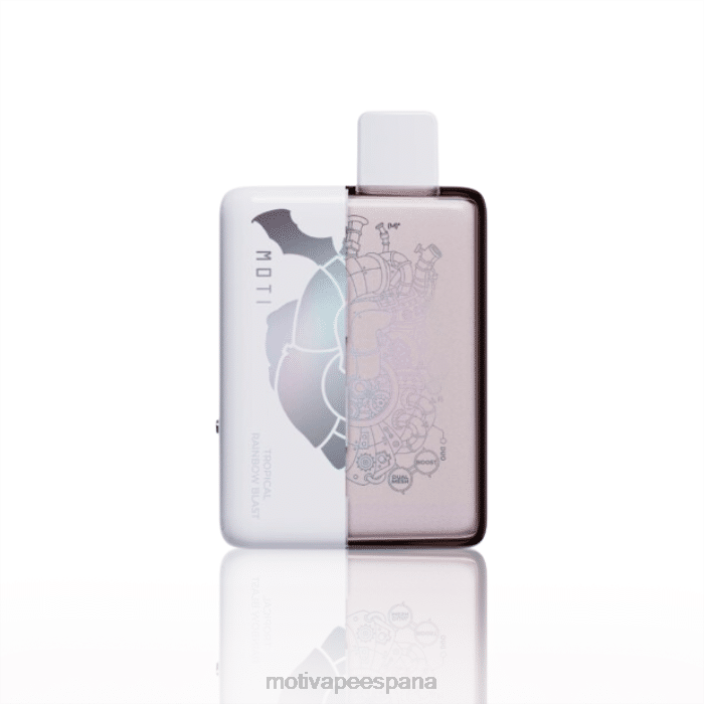 MOTI Vape Madrid - MOTI Duo 9000 vaporizadores desechables (5%, 9000 inhalaciones) explosión del arco iris tropical FB2F72