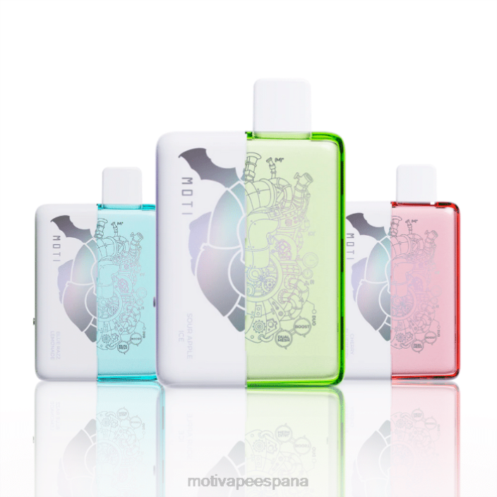 MOTI Vape Recargable España - MOTI Duo 9000 vaporizadores desechables (5%, 9000 inhalaciones) hielo de manzana agria FB2F65