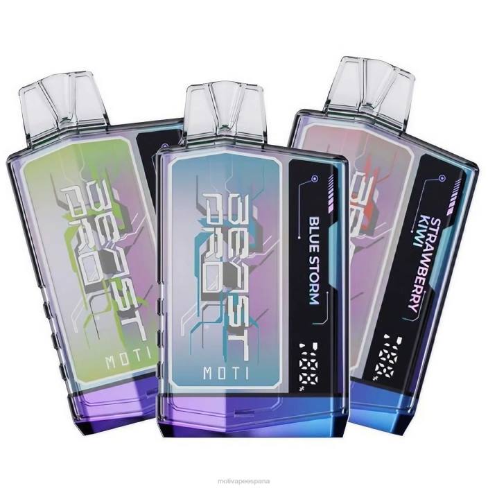 MOTI Vape Recargable España - MOTI Beast Pro vaporizador desechable (5%, 10000 inhalaciones) hielo de uva FB2F45