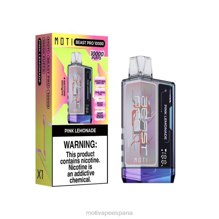 MOTI Vape Recargable España - MOTI Beast Pro vaporizador desechable (5%, 10000 inhalaciones) hielo de uva FB2F45