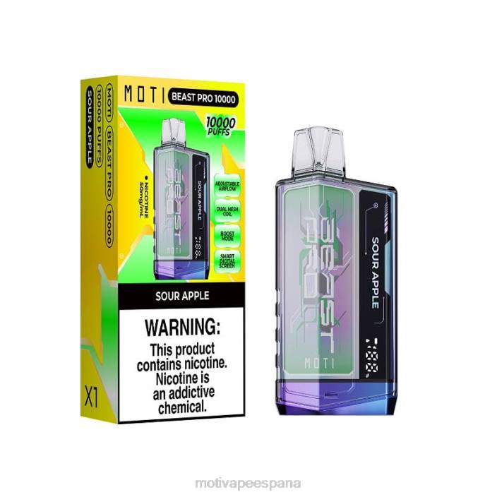MOTI Vape Recargable España - MOTI Beast Pro vaporizador desechable (5%, 10000 inhalaciones) hielo de uva FB2F45