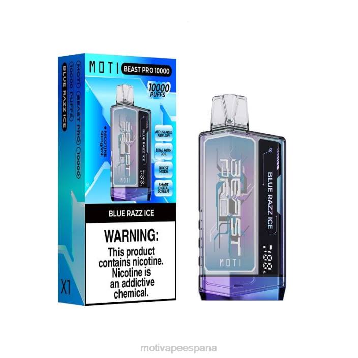 MOTI Vape Recargable España - MOTI Beast Pro vaporizador desechable (5%, 10000 inhalaciones) hielo de uva FB2F45
