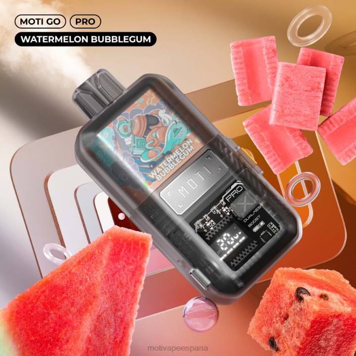 MOTI Vape Amazon - MOTI Go Pro vaporizador desechable (5%, 12000 inhalaciones) chicle de sandía FB2F23