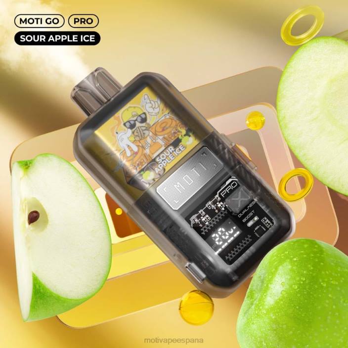 MOTI Vape For Sale - MOTI Go Pro vaporizador desechable (5%, 12000 inhalaciones) hielo de manzana agria FB2F20