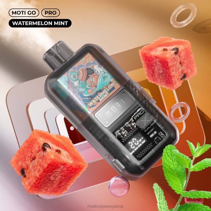MOTI Vape Recargable España - MOTI Go Pro vaporizador desechable (5%, 12000 inhalaciones) sandia menta FB2F25