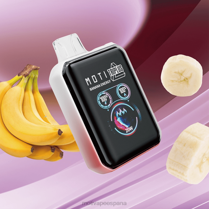 MOTI Vape España - MOTI Triplus Vape desechable de 20k (5%, 20000 inhalaciones) energía del plátano FB2F1